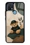 Oppo A15 Forest Teddy Design Glossy Phone Case