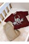 Boy's Oversize Printed Cotton T-Shirt Canvas Shorts Set 100% Cotton 3-12 Years Old - 6