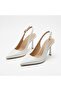 Vollex Open Back Plain Belt Pack Women's Stylish Heeled Shoes - 4