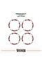 Honda pcx wheel rim strip and inner rim 16 letter sticker decal model pcx compatible accessory sticker - 2
