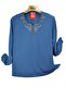 Plus Size Crinkle -Shile Cloth -Amazingly Worked Bluz