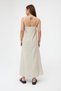Natural 100% Cotton Knitted Long Dress with Straps - 2Y2112 - 4