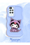 Redmi 10 Compatible Case Camera Protector Blue Silicone Couple Phone Case Kuromi Pattern - 2