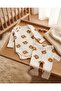 100% Cotton 0-3-6-9-12 Months Teddy Bear Printed Snap-On Bodysuit and Pants 2-Piece Ribbed Thin Set - 5