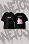 Wicked Film Design Back Printed Cotton Black Oversize T-Shirt