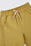 Girl's Light Oil Green Sweatpants with Elastic Waist - 3