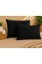 2-Piece Pillowcase with Cover 50X70 cm Cotton Textured Soft Fabric Pillowcase Envelope Model Without Zipper