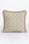 Art Deco Palm Tree Design Fringed Pillowcase-Geometric Modern Ecru Mink Tassel Throw Pillow Cover - 7