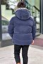 Boys' Hooded Printed Reflective Detailed Nova Fabric Winter Inflatable Coat Km4017 - 4