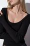 Busem Women's Ribbed Long Sleeve Crop Top - 4