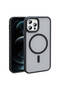 iPhone 12 Pro Case Magsafe Supported Camera Raised Silicone Matte Anti-Fingerprint Tgco - 5