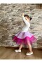 Back Detailed Layered Color Transitional Tutu Ballet Costume Girl - 4