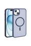 iPhone 14 Case Magsafe Supported Camera Raised Silicone Matte Anti-Fingerprint Senk - 5