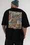 Amalfi Italy 3 Black Oversize Country City Back Printed Unisex T-Shirt 100% Cotton Premium - 6