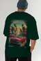 Miami Beach Green Oversize Country City Back Printed Unisex T-Shirt 100% Cotton Premium - 7