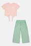 Kids Girl 2 Pieces Graphic Print T-Shirt And Palazzo Pants Set, Multicolor - 2