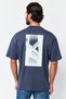 Jeans Men Crew Neck Brand Logo Short Sleeve T-Shirt, Dark Grey - 3