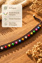 Colorful Beaded Anklet Adjustable Bohemian Summer Women's Ankle Accessory - 4