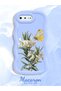 حافظة متوافقة مع هاتف iPhone 8 Plus، حافظة حماية للكاميرا من السيليكون الأزرق، حافظة هاتف بنمط الفراشة - 2