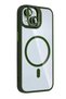 Joko Apple iPhone 15 Plus Compatible Remim Lens Cover with Magsafe Stand - Dark Green - 2
