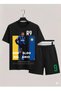 Ronaldo Nazario Printed 100% Cotton Crewneck Children's T-Shirt-Shorts Two-Piece Set