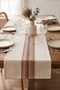 Knitted Colorful Lace Detail Cotton Decorative Table Runner 40X130 cm - 6