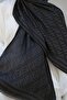 F Pattern Premium Shawl-Black - 2