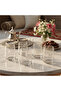 6 PCS Clear Etched Floral Glass Tumbler Set – 10.5×8 cm - 4