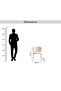ARLO DINING CHAIR - WHITE GREY - 6