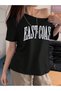 Women's East Coast Printed Boat Neck Off Shoulder 100% Cotton T-Shirt - 6