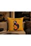Decorative Throw Pillow Cover 43X43 cm Capricorn Patterned Sofa Cushion Cover Zodiac Themed Modern Home Decor