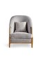 TOWNWOOD SINGLE SEATER SOFA - LIGHT GREY - 6