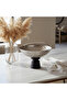 Luhpar Wave Textured Aluminium Round Bowl with Black Wooden Base - 20×33 cm - 74901-C - 3