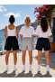 3-Piece Shorts for Women (Black-Grey-Navy Blue) Oversize Summer Shorts Anti-Sweat - 2