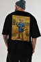 Vincent Van Gogh Oversize Back Printed Black T-Shirt Unisex 100% Cotton Premium Design Streetwear - 6