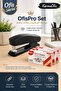 Ofispro Stapler Set + 3 Packs of 24/6 Staples |   Office Series Ergonomic Durable Stapler Set