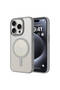 iPhone 15 Pro Case Magsafe Transparent Back Face Camera Raised Silicone Gzst - 5