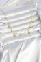 Brass Gold Color Minimal Sea Concept Women's Necklace - 2