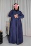 Abaya Chamawah Navy Blue - 4