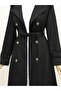 Women's Lined Belted Trench Coat - 3