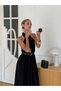 Women's Black Ayrobin Halter Neck Wide Leg Palazzo Jumpsuit with Low Cut Back and Chest - 6