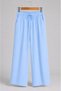 Relaxed Fit Wide Leg Women's Trousers with Elastic Waist and Lace-Up Detail, Casual Stylish Loose Trousers - 7