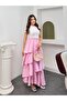 Women's Tensel Modal Fabric Layered Ruffled Maxi Skirt - 51932 - 3