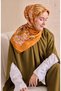 Tivil Pure Silk Ist 11531 - 04 Dark Orange Coral Pattern - 5