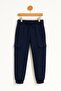 Boys' Cotton Jogger Sweatpants – Cargo Pockets and Drawstring |   Comfortable Sports Bottom for School