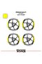 Bajaj pulsar ns200 wide rim cover sticker decal model 16-piece set - high quality - 2