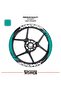 Cfmoto 250nk wide wheel rim decal sticker model 16-piece set - high quality