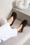 Alonso Women's Genuine Leather V-Cut Slingback Ballerina Sandals - 4