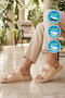 Beige Double-Strapped Lightweight Women's Flat Slippers - 3
