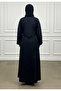 The Onyx Sculpted Abaya-900 - 4